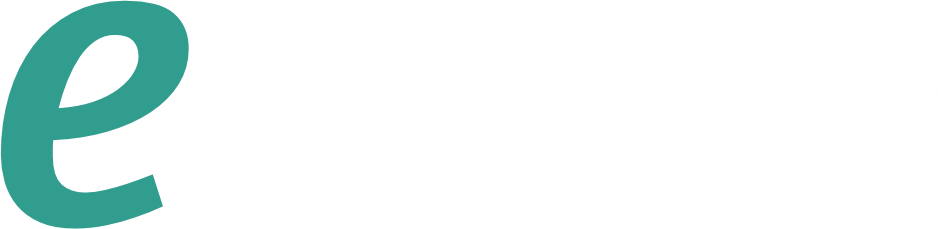Encarnline logo with stylized "e" letter.